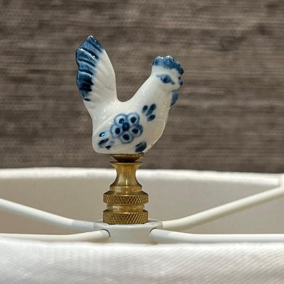 rooster lamp finial