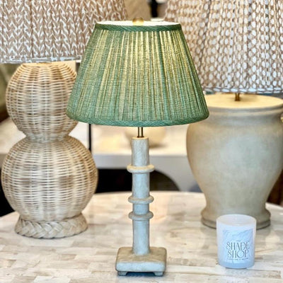 Roxy Lamp and Green Lampshade