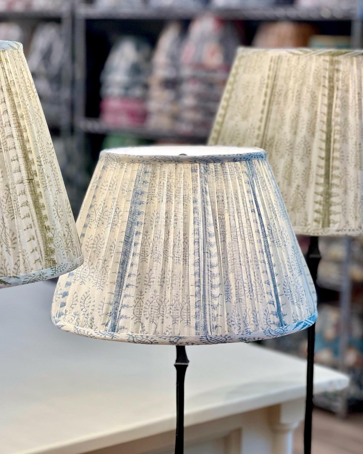 Blue Shalimar Lampshade