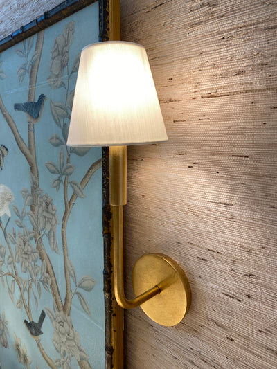 Silk rolled edge chandelier/sconce shade