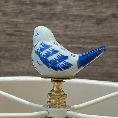 song bird lamp finial detail