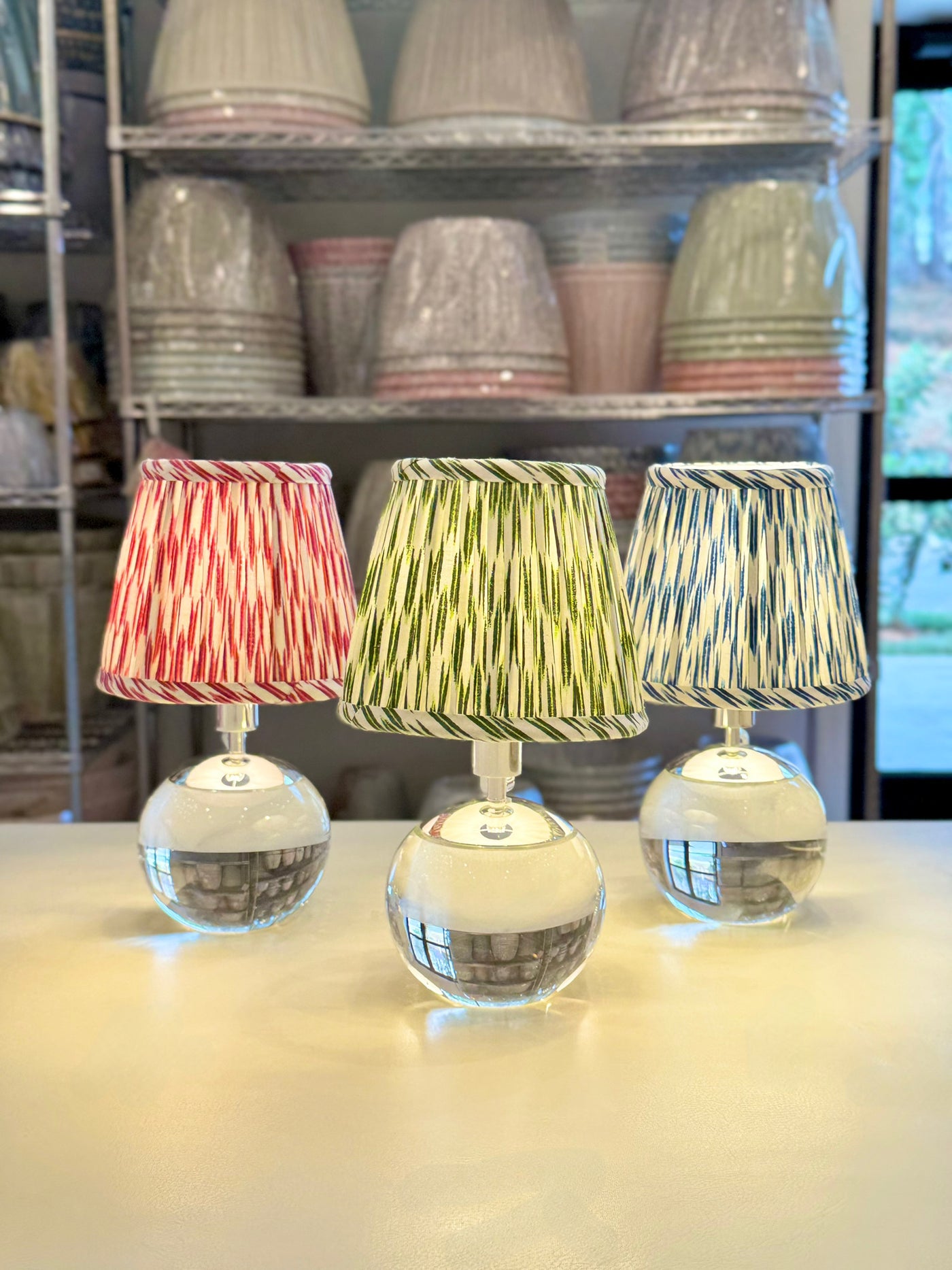 Tiny Terry Lamps and Ian Sanderson Lampshades