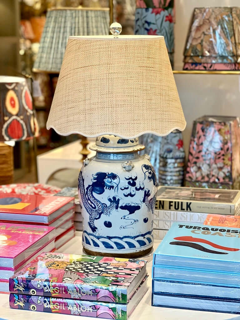 Blue Ginger Jar Small deals Lamp